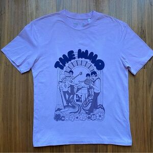 The Who Band T-Shirt Medium Purple Graphic Tee 2021 Cartoon Style Rock Music